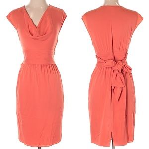 Catherine Malandrino Dresses - Catherine Malandrino Neon Coral Silk Tie Dress Catherine Malandrino Dresses - Catherine Malandrino Neon Coral Silk Tie Dress
